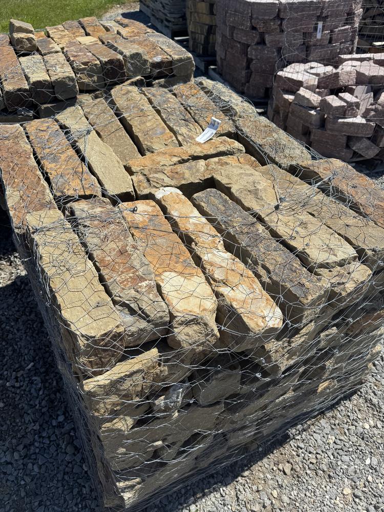 Tan stone edging pallet